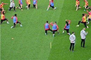  国际友谊赛，法国队主场轻取比利时